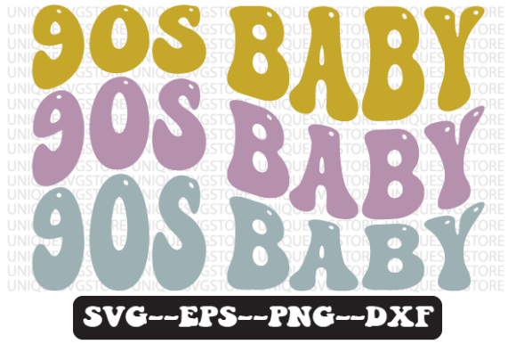 90s Baby Wavy Retro Svg Design Review