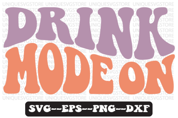 Drink Mode on Wavy Retro Svg Design: A Graphics Review for Crafts