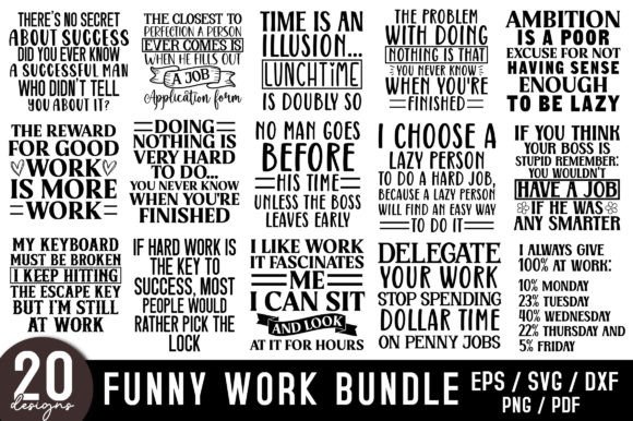 Funny Work SVG Bundle Review for Embroidery Projects