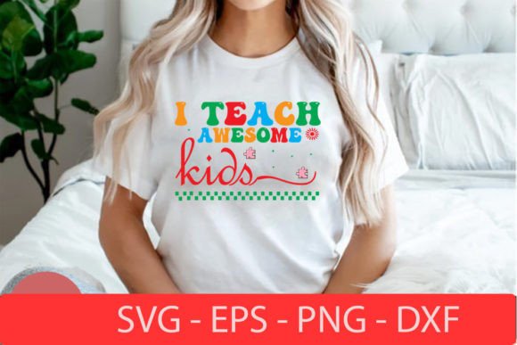 I Teach Awesome Kids -Autism Awareness R Graphics for T-Shirt Designs