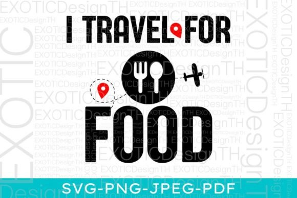 I Travel for Food Quote SVG Review