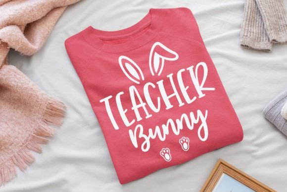 Teacher Bunny T-shirt Svg: Graphics for T-Shirt Designs