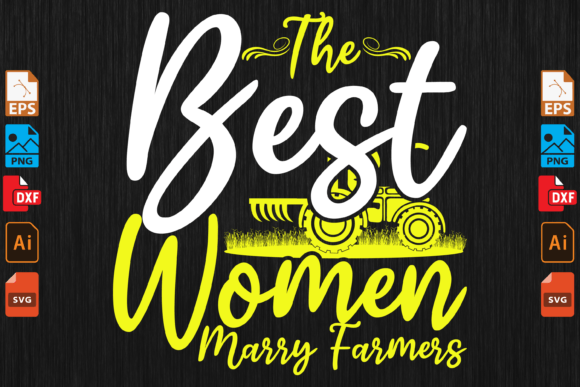 The Best Women Marry Farmers Graphics for Brand Templates